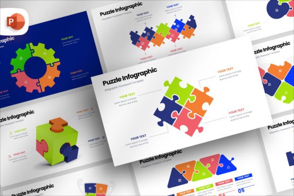 Creative Puzzle Infographic PowerPoint for Stunning Visuals