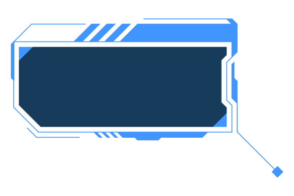 Cyber Infographic Frame for Sci-Fi Layout Design