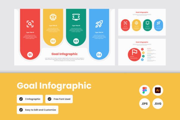 Goal Infographic Template V2: A Practical Look at Visual Goal Tracking