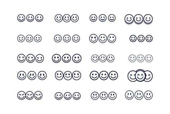 Happy Smiling Cartoon Emoji: A Versatile Illustration Set