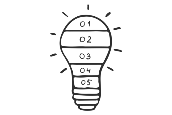 Idea Infographic Element Doodle. Step Di: A Visual Shortcut for Explaining Ideas