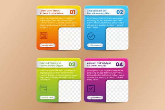 Infographic Frame Gradient Square: A Versatile Template for Visual Storytelling and Company Milestones