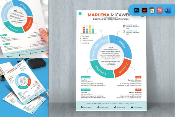 Infographic Style CV Resume A4 Template: A Strategic Tool for Career Positioning