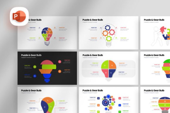 Puzzle Gear Bulb Infographic Template: A Strategic Tool for Clearer Business Communication