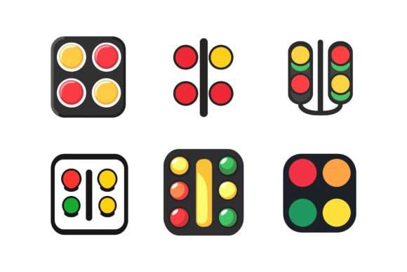 Set of Traffic Lights: Hello Welcome to Our Special AI EPS Collections – Versatile Illustrations for Modern Design
