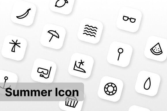 Summer Icon: A Versatile Design Resource for Every Creator