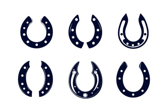 Unlocking Creative Potential with the Set of Horseshoe Vector Isolated1
